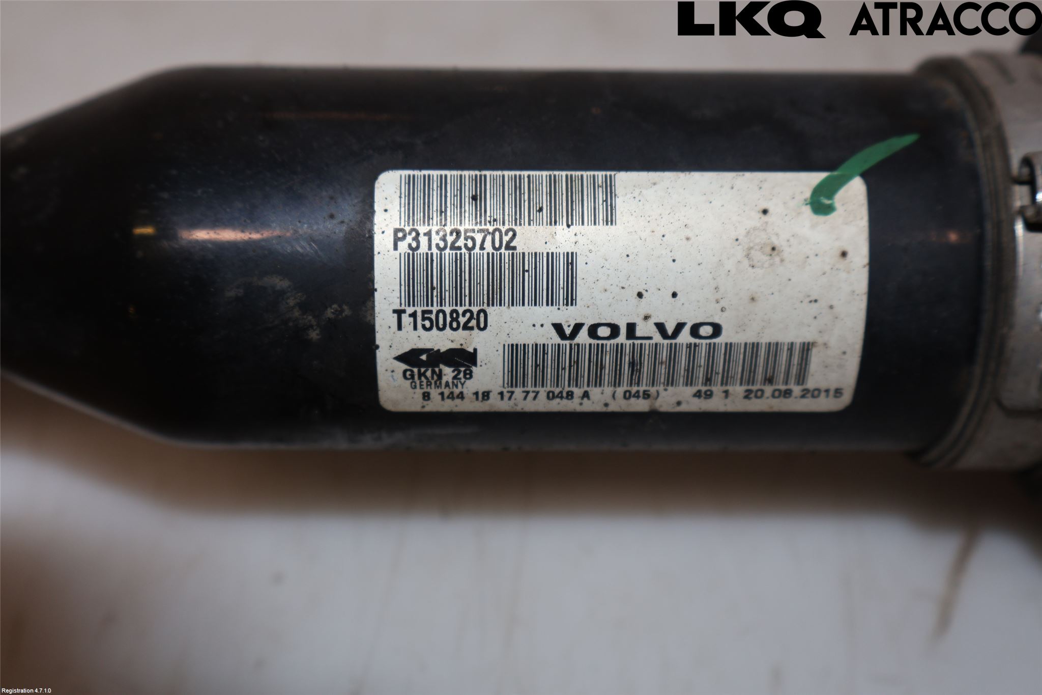 Volvo XC60 14-17 Drivaksel Foran Kompl Høyre