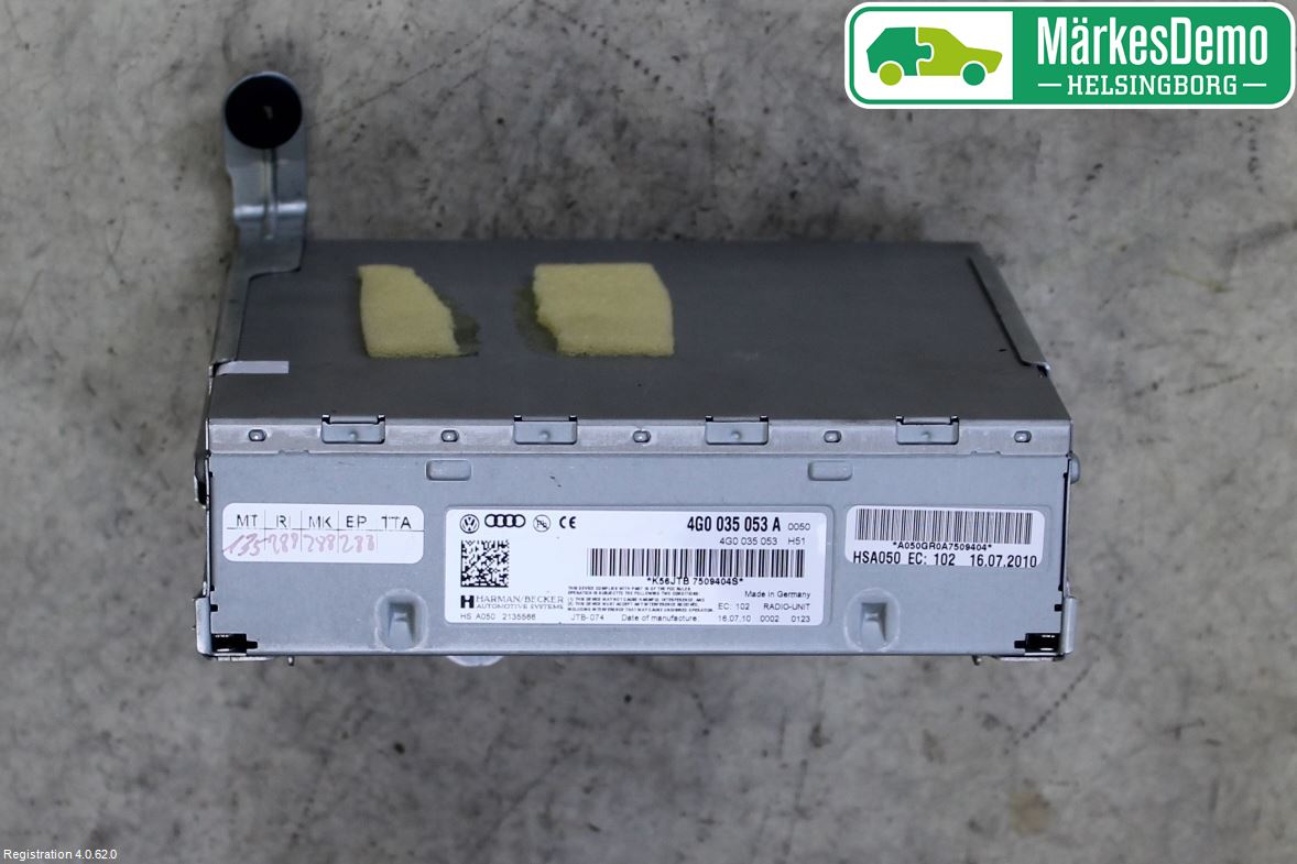 Volkswagen VW TOUAREG 7P 11-18 Stereo Radio