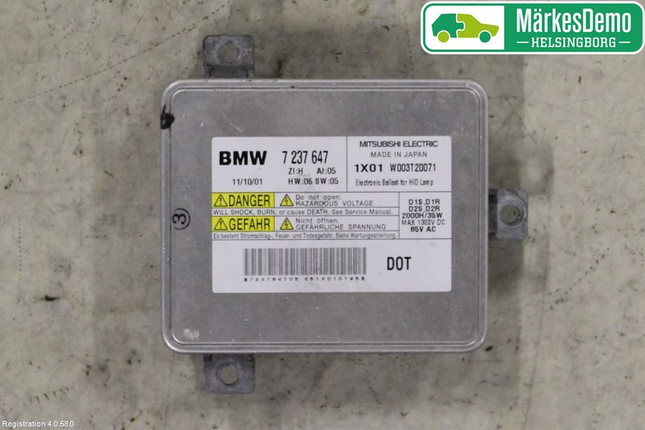 BMW 5 F10/F11/F18 09-17 Styreenhet Xenon