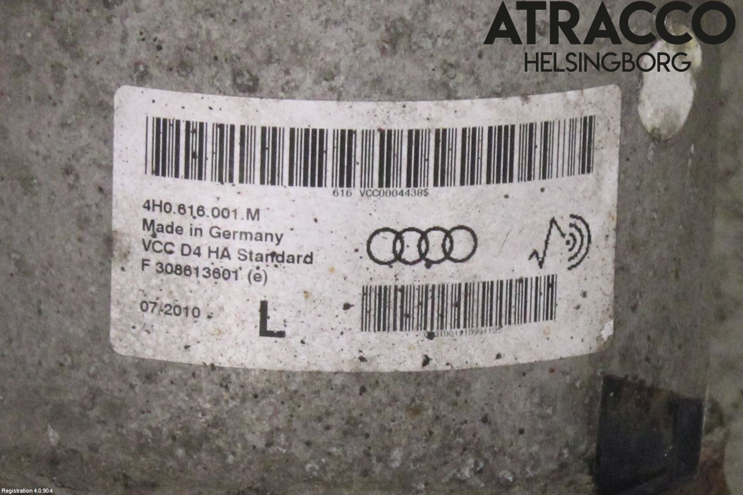 Audi A8/S8 4H 10-17 Fjærbein Bak Venstre