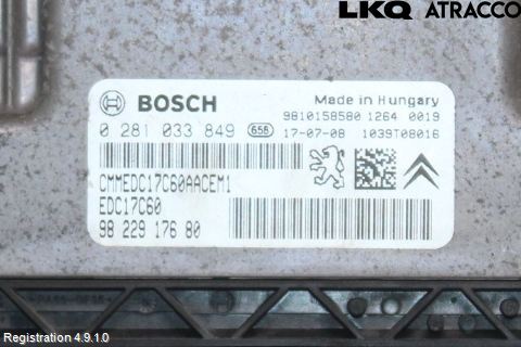 Peugeot 3008 17-24 Styreenhet Dieselpumpe