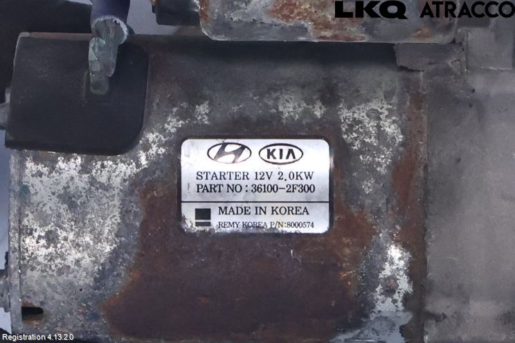 Kia SPORTAGE (QL) 16-21 Startmotor Diesel