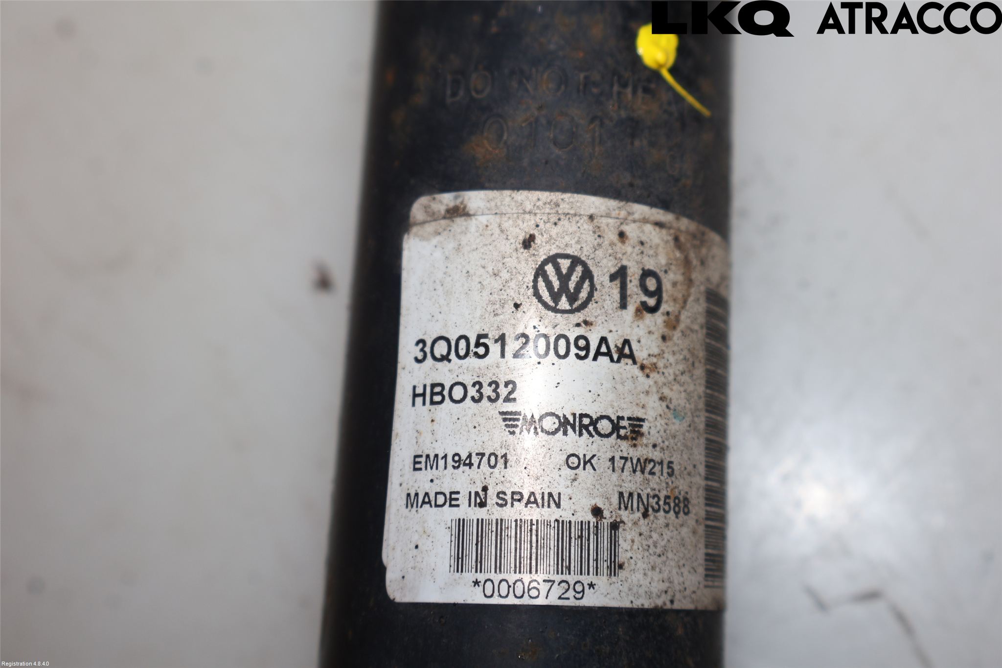 Volkswagen VW PASSAT 15-19 Støtdemper Bak