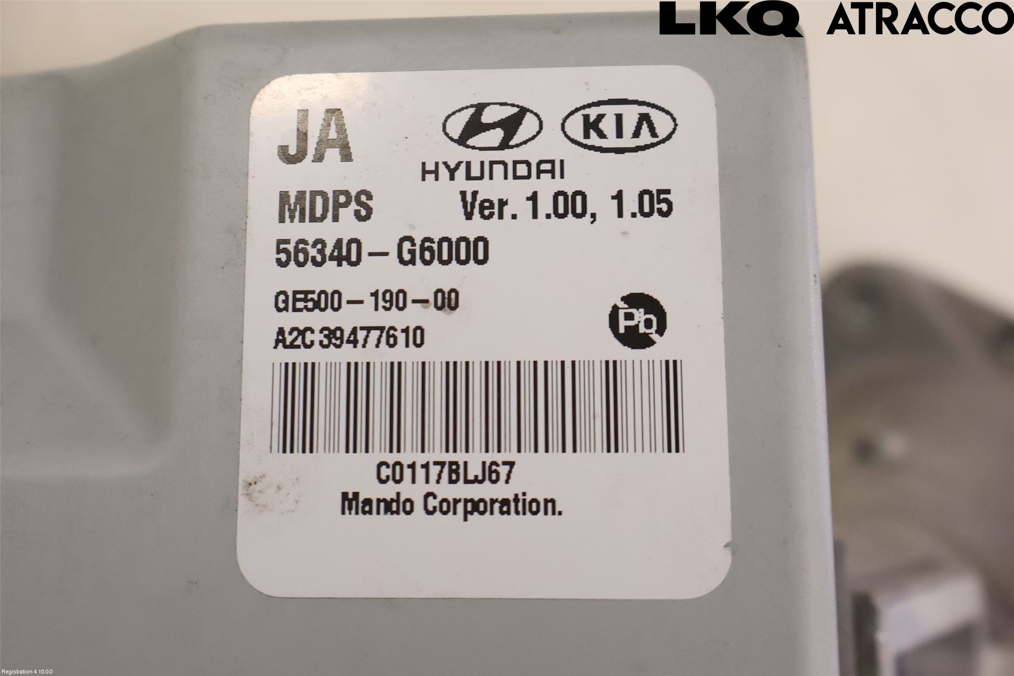 Kia PICANTO 17- Rattakselaggregat Innebygd Servo