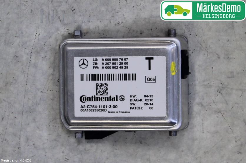 Mercedes-Benz MB CLA-KLASS (C117/X117) 13-19 Sensor Kollisjonsbeskyttelse