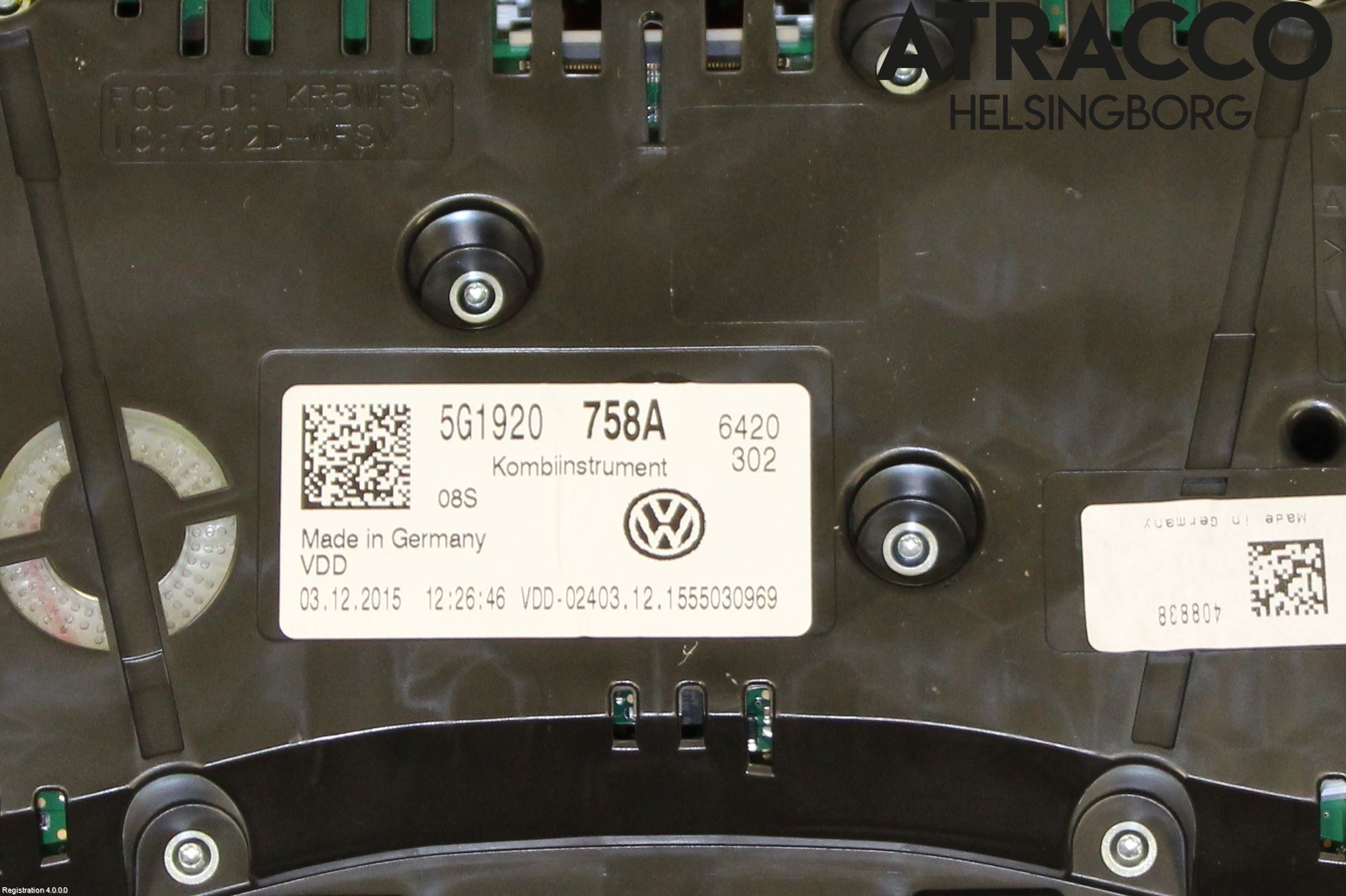 Volkswagen VW GOLF / E-GOLF VII 13-20 Instr Kombinert
