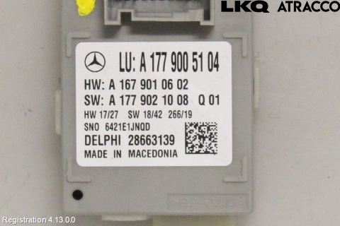Mercedes-Benz MB A-KLASS (W176) 13-18 Styreenhet Øvrig