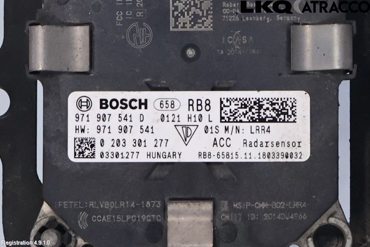 Porsche PANAMERA 09- Sensor Fartsbegrensning