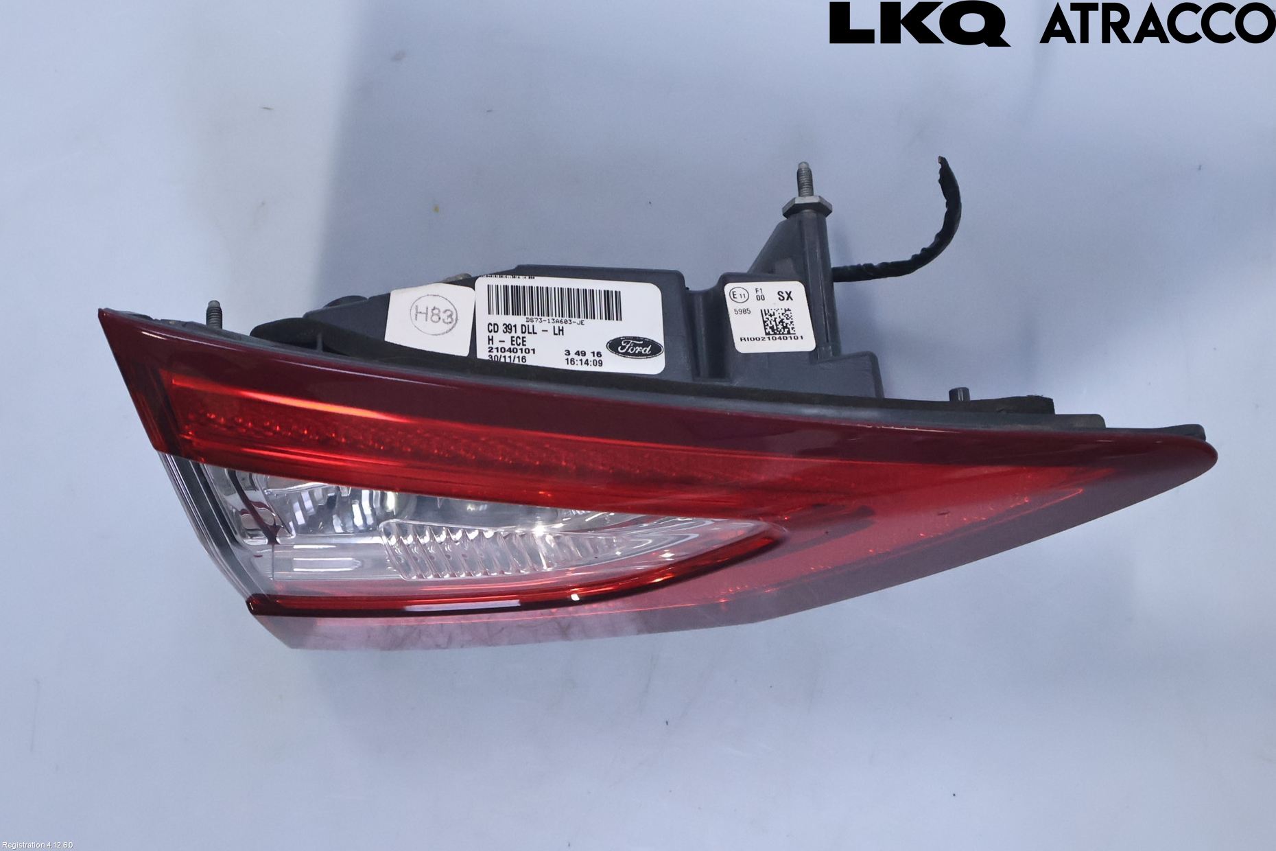 Ford MONDEO 15-22 Baklykt Venstre  På Luke(Indre