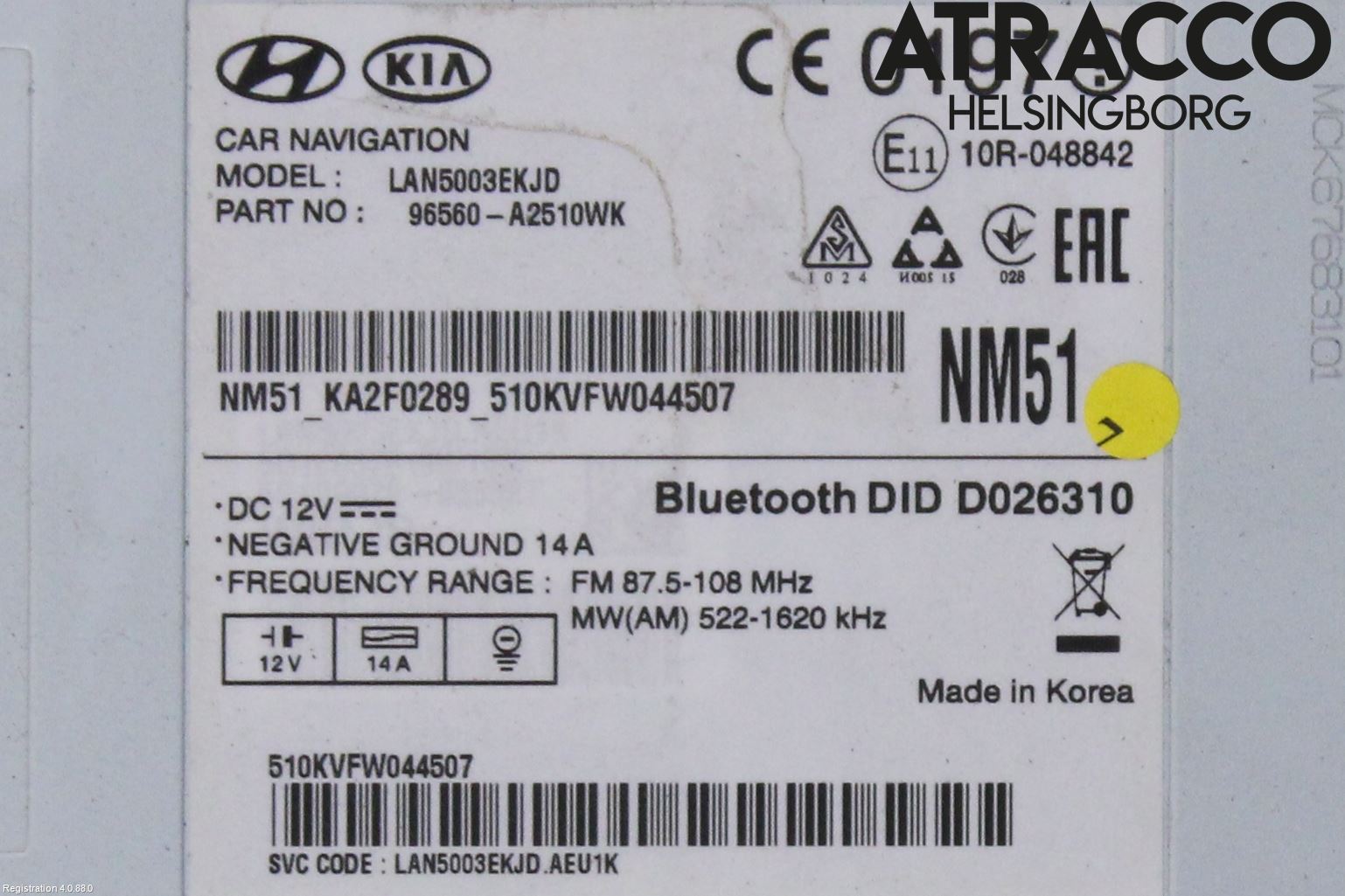 Kia CEED 12-18 Stereo Radio Med Cd
