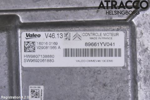 Citroen C1 14-22 Styreenhet Innsprøytning
