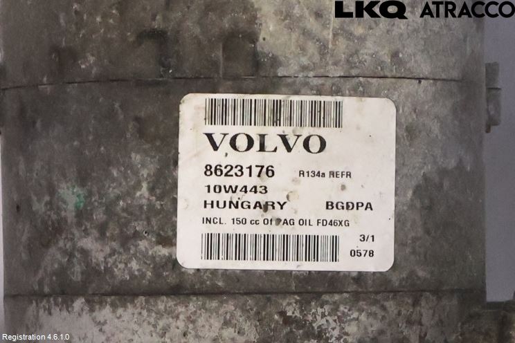 Volvo V60 11-13 Varme Ac Kompressor