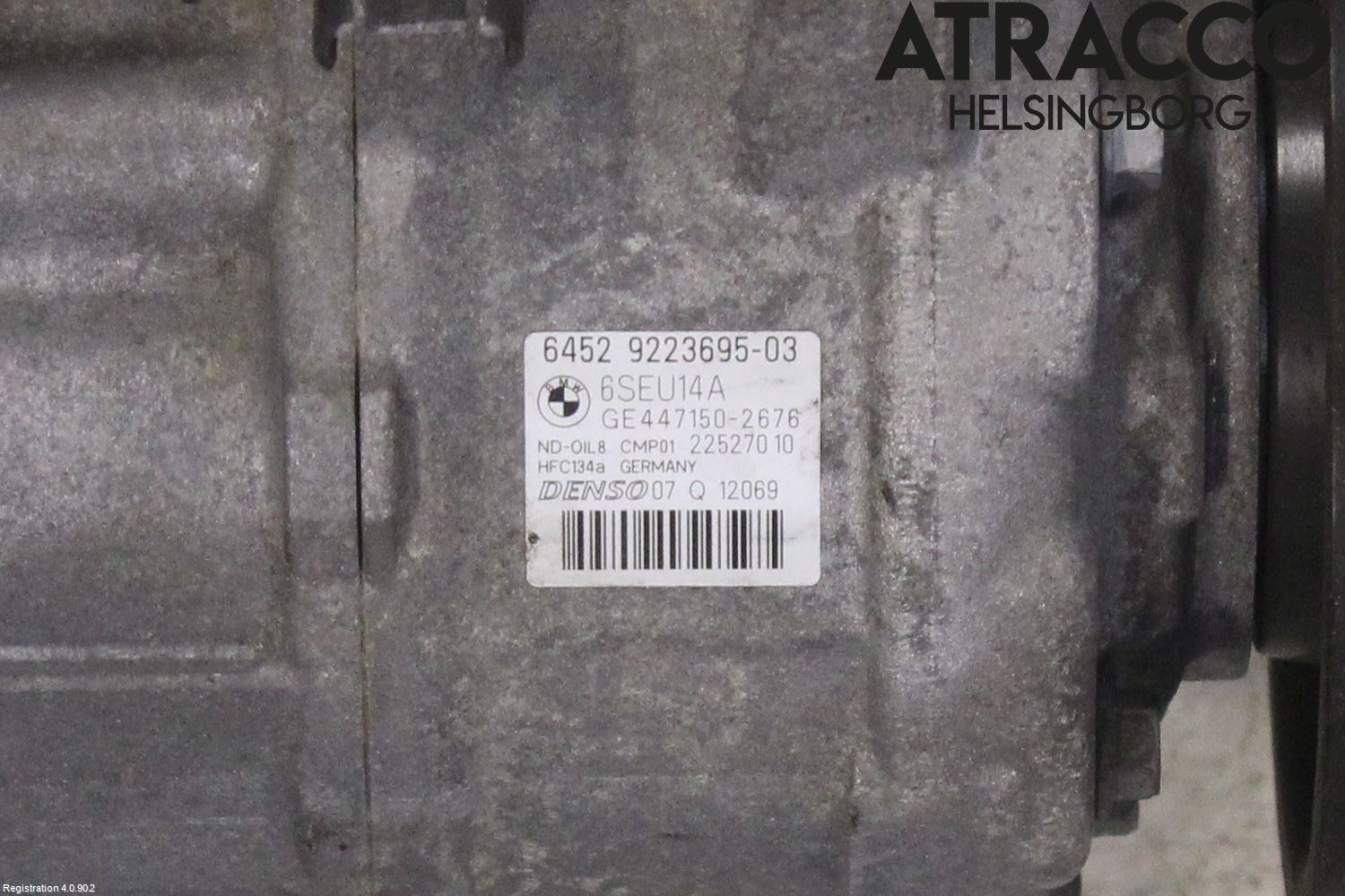 BMW 3 F30/F31/F80 12-19 Varme Ac Kompressor