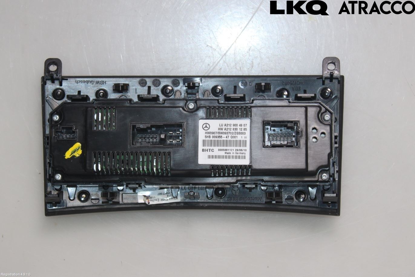 Mercedes-Benz MB E-KLASS (W212) 09-16 Varme Ac Betjening-Display