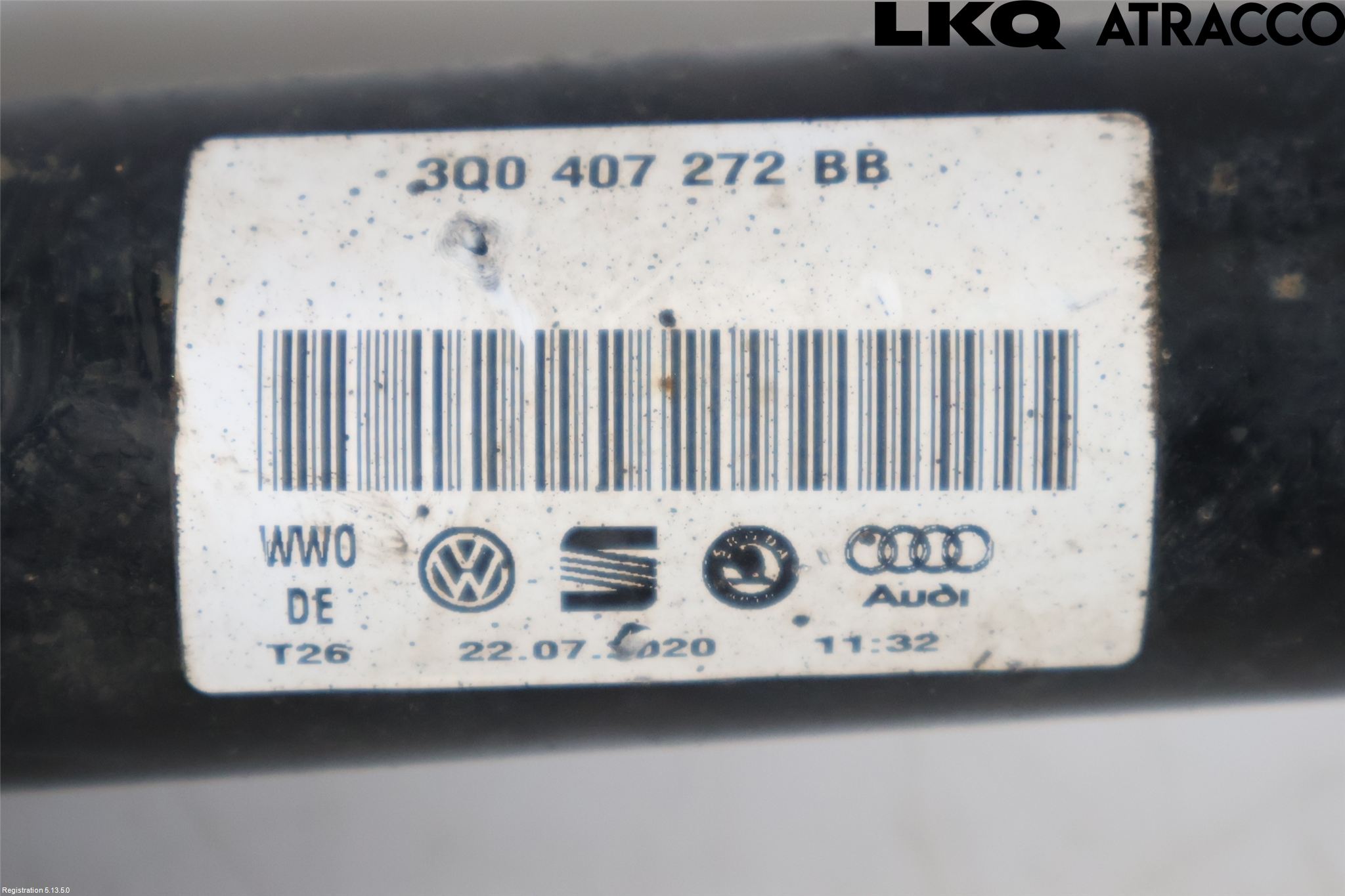 Volkswagen VW PASSAT 20-24 Drivaksel Foran Kompl Høyre