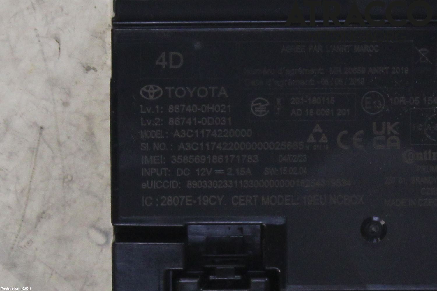 Toyota AYGO X AB70 22- Styreenhet Øvrig