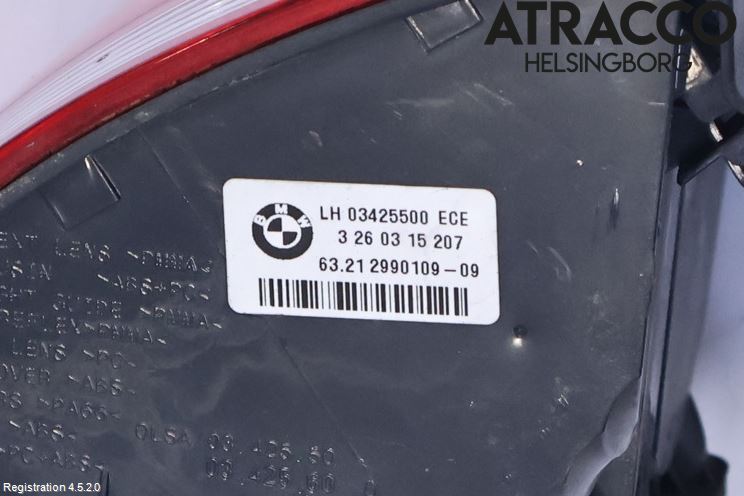BMW X1 E84 10-15 Baklykt Venstre