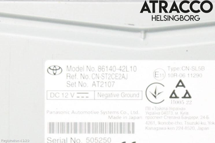 Toyota RAV4 19- Stereo Radio Med Cd