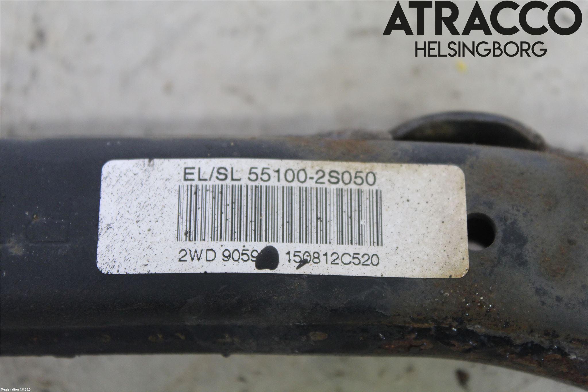 Kia SPORTAGE (SL) 11-15 Bærearm Bak Høyre