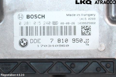 BMW 5 E60/61 Sed/Tou 02-10 Styreenhet Dieselpumpe