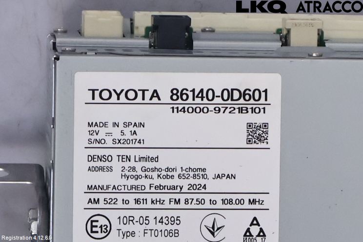 Toyota YARIS CROSS XP21 21- Stereo Radio Med Cd