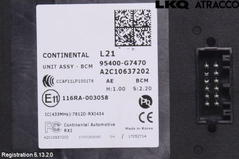 Hyundai IONIQ AE 17-22 Styreenhet Klima