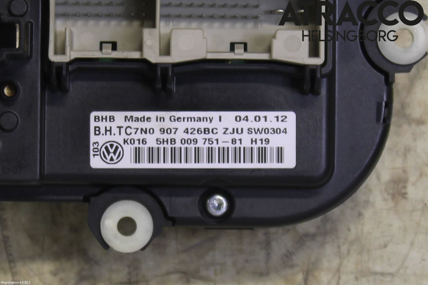 Volkswagen VW CADDY 11-15 Varme Ac Betjening-Display