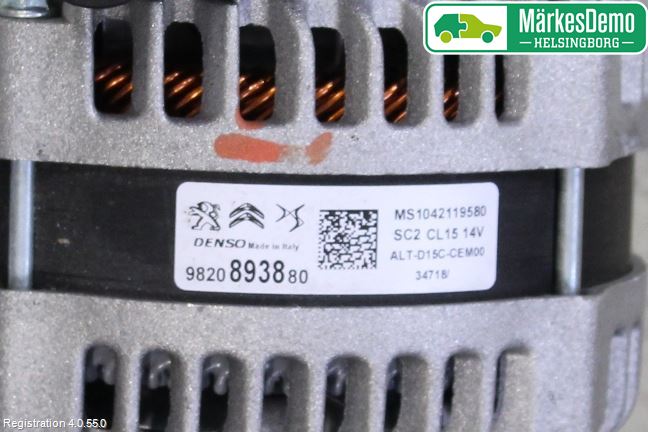 Citroen C4 SPACETOURER 19-22 Dynamo