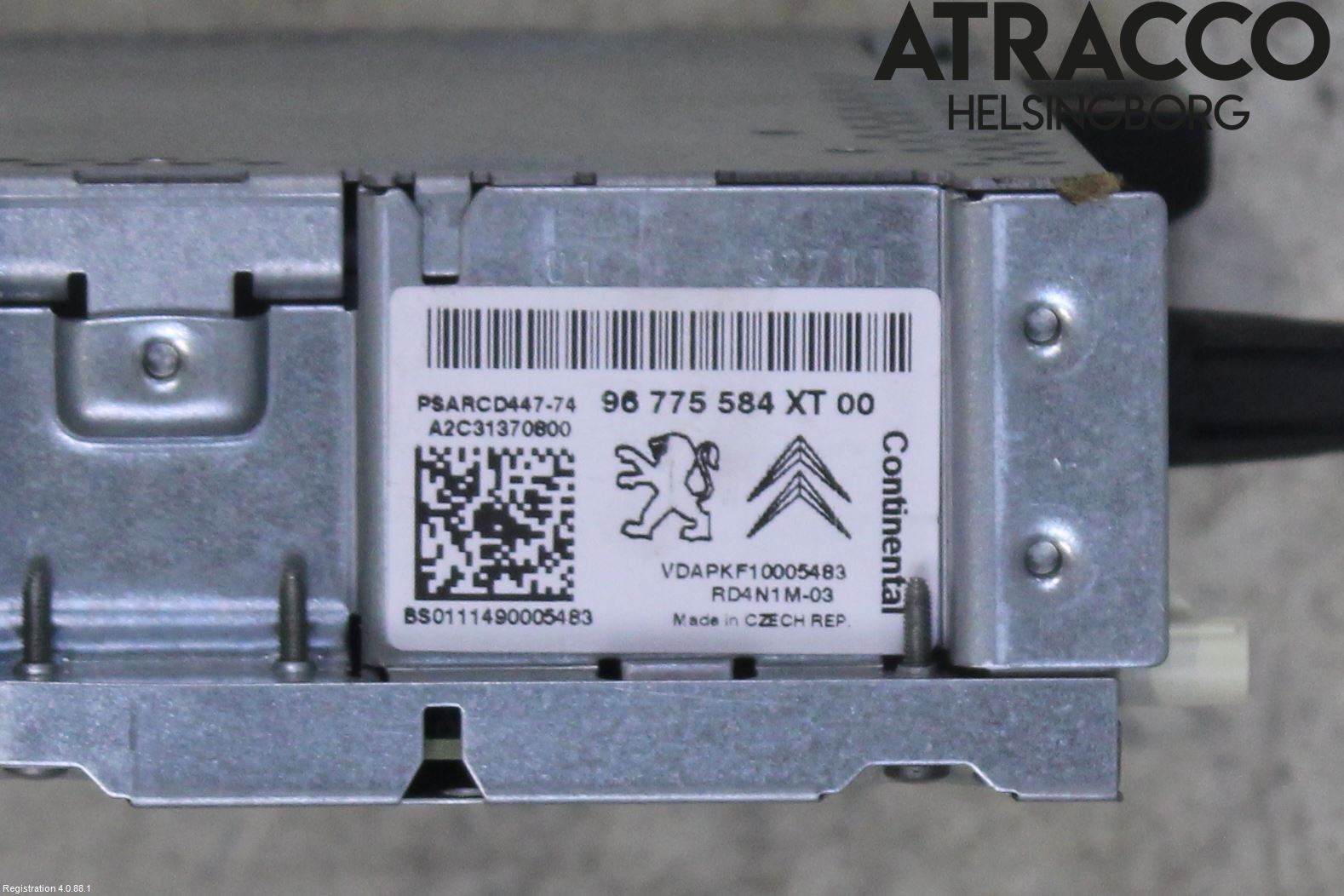 Citroen C3 PICASSO Stereo Radio Med Cd