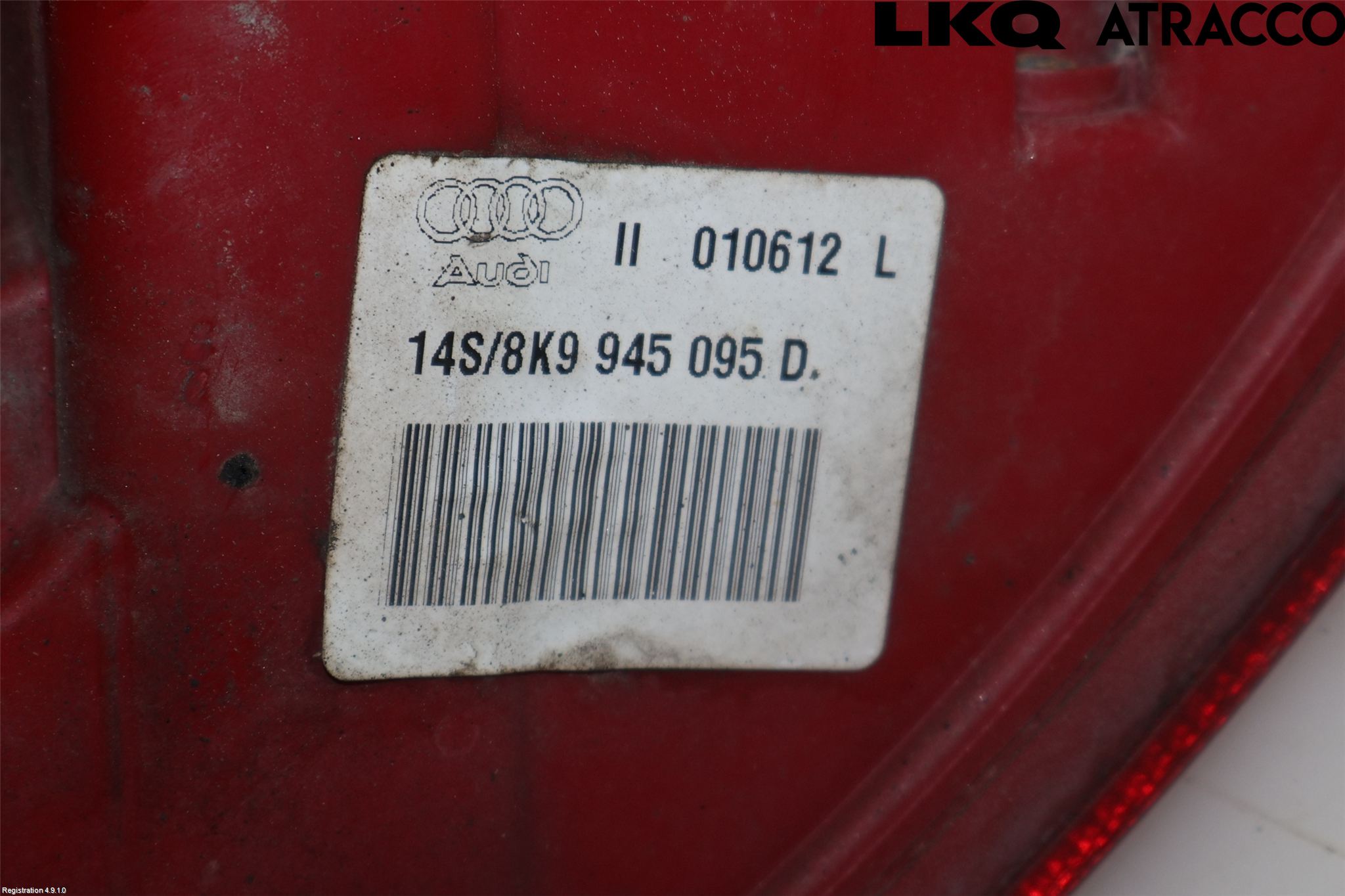 Audi A4 12-15 Baklykt Venstre