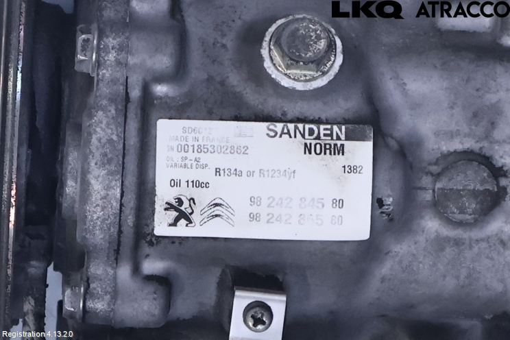 Peugeot 508 11-18 Varme Ac Kompressor