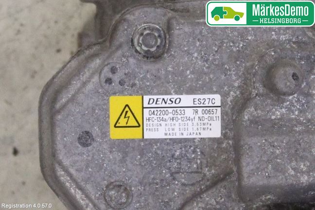 Lexus NX 300h 15-21 Varme Ac Kompressor
