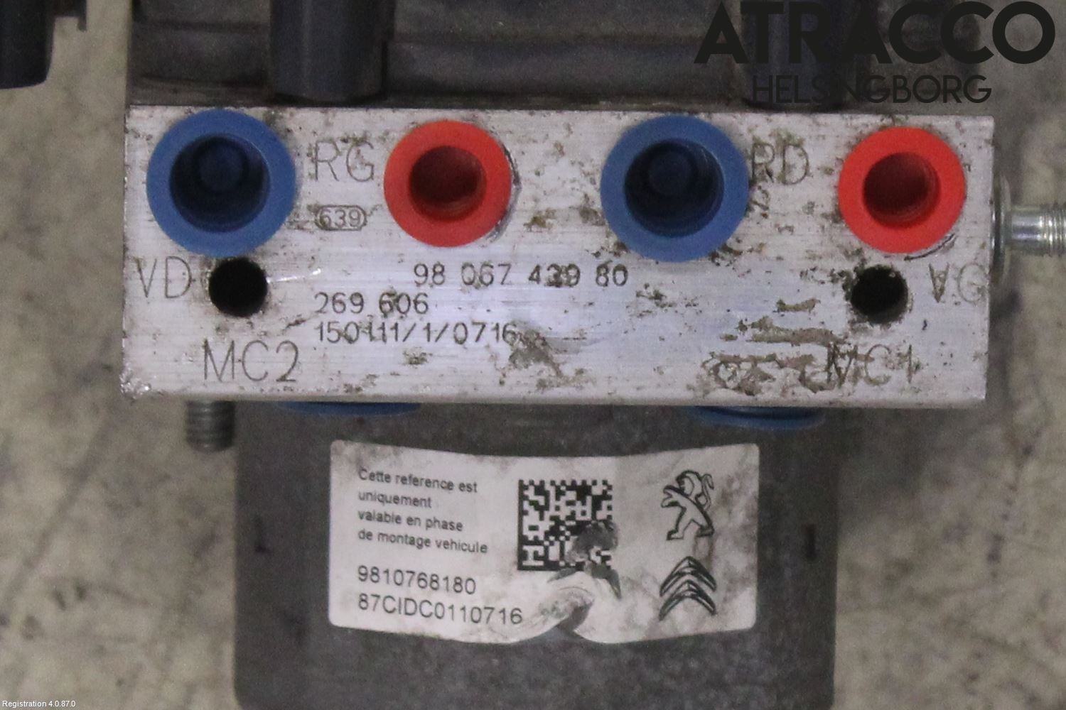 Citroen C4 PICASSO 14-18 Abs Hydraulikkaggregat
