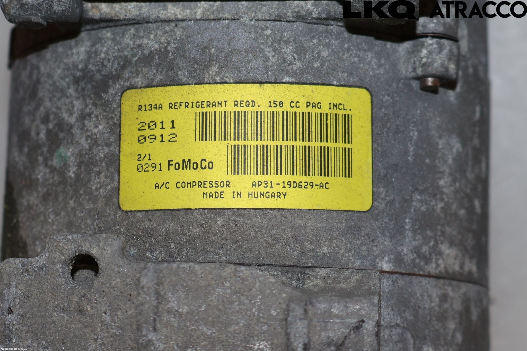 Ford FIESTA 09-12 Varme Ac Kompressor