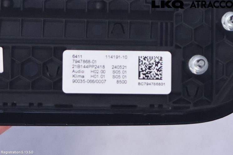 BMW 5 G30/G31/F90 17-23 Varme Ac Betjening-Display