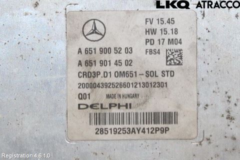 Mercedes-Benz MB C-KLASS (W205) 14-21 Styreenhet Dieselpumpe