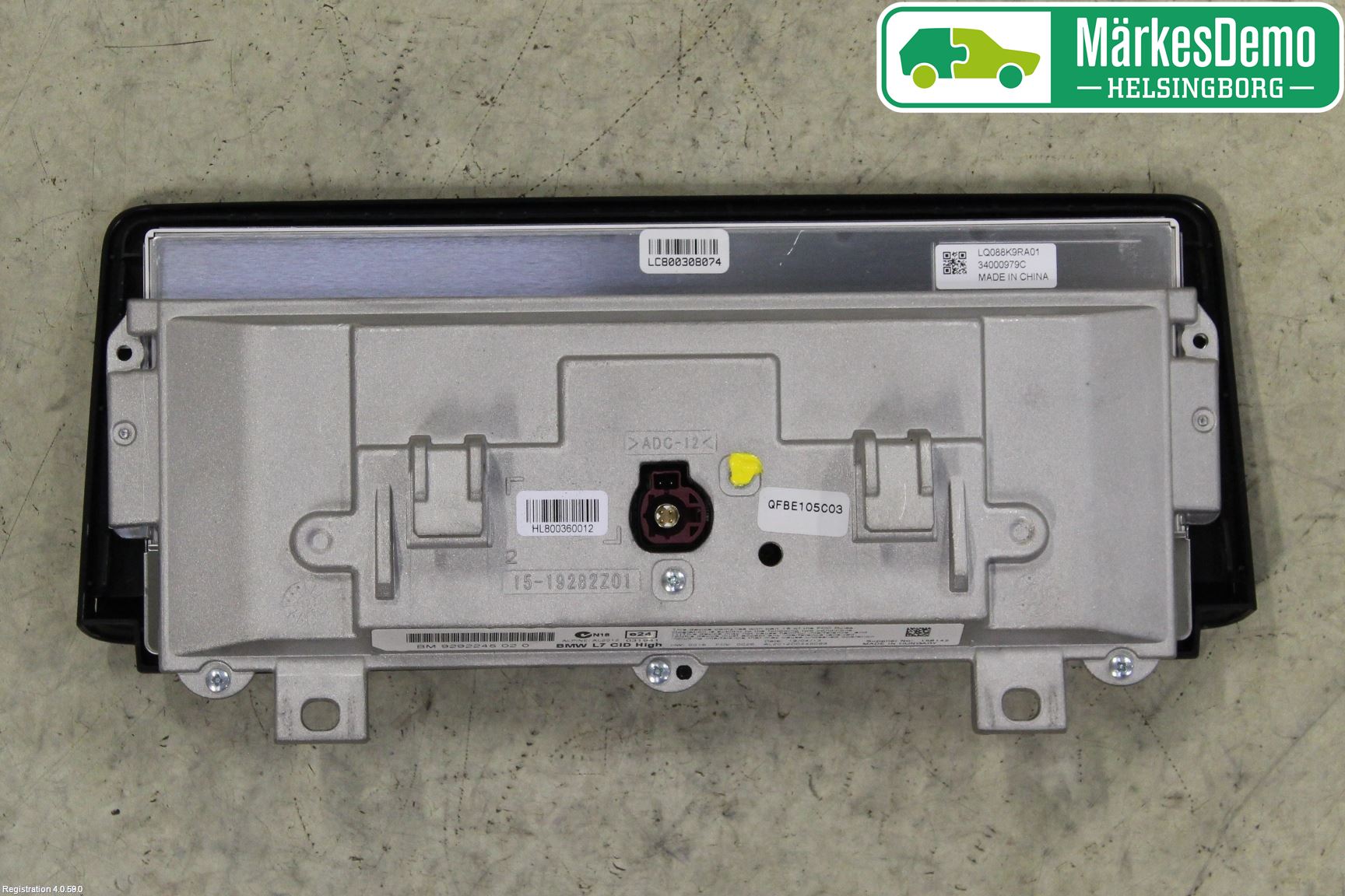 BMW 1 F20/F21 11-19 Instr Varselys - Display