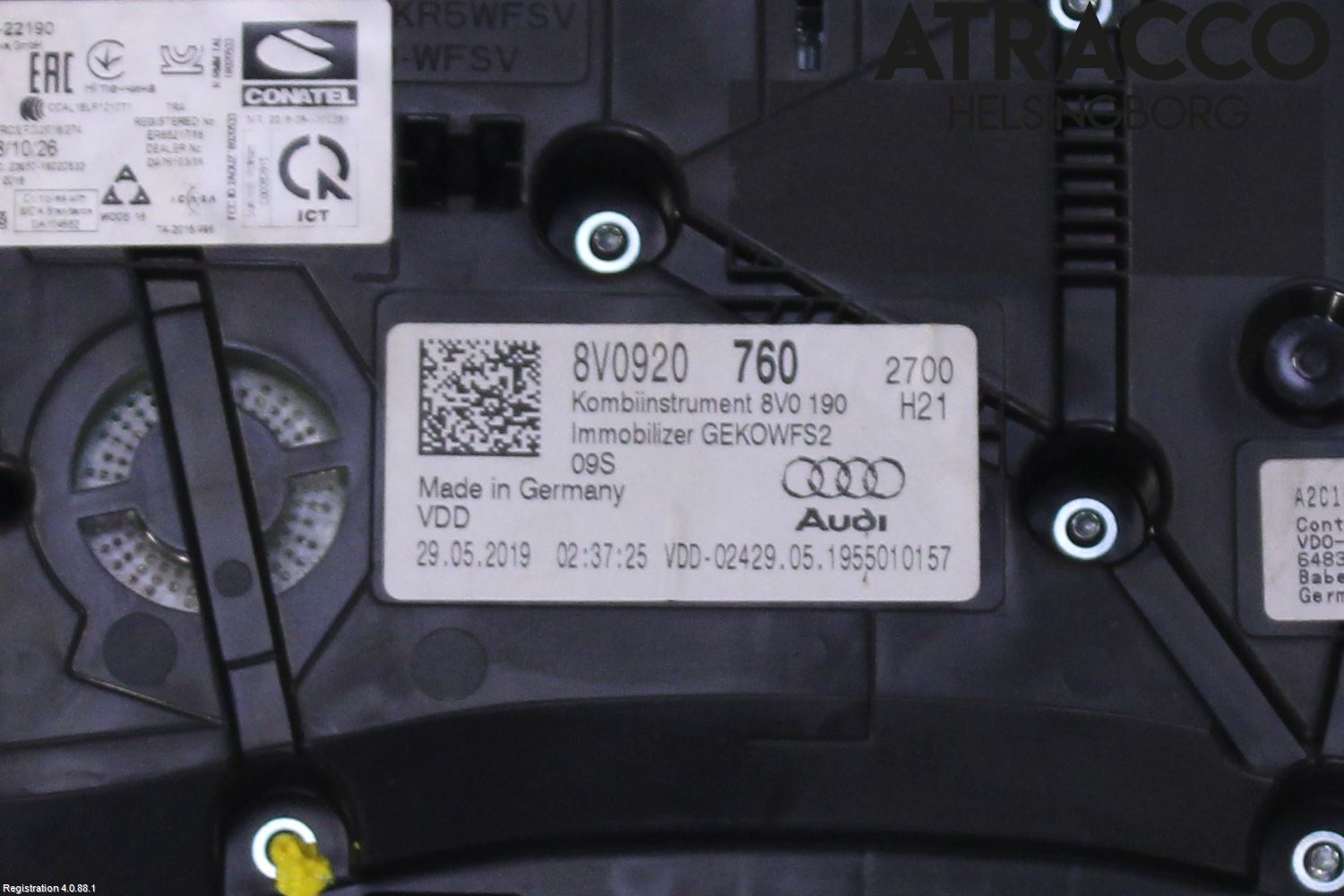 Audi A3/S3 8V 13-20 Instr Kombinert