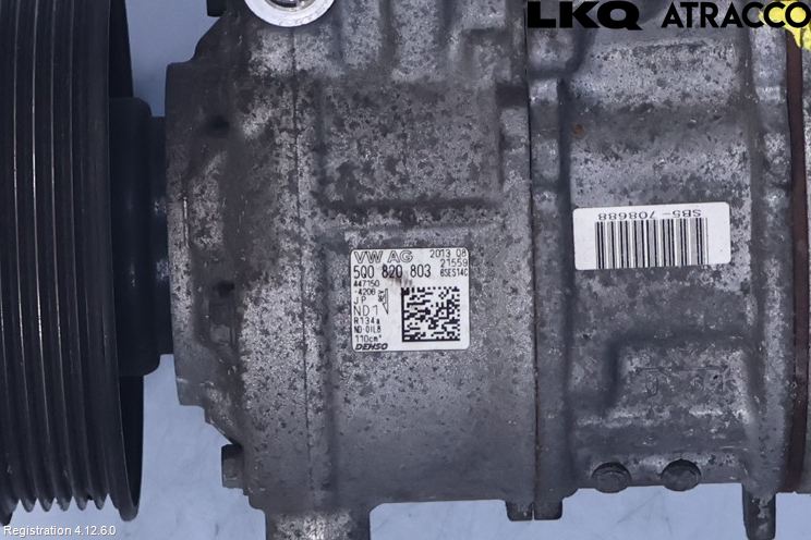 Volkswagen VW GOLF / E-GOLF VII 13-20 Varme Ac Kompressor