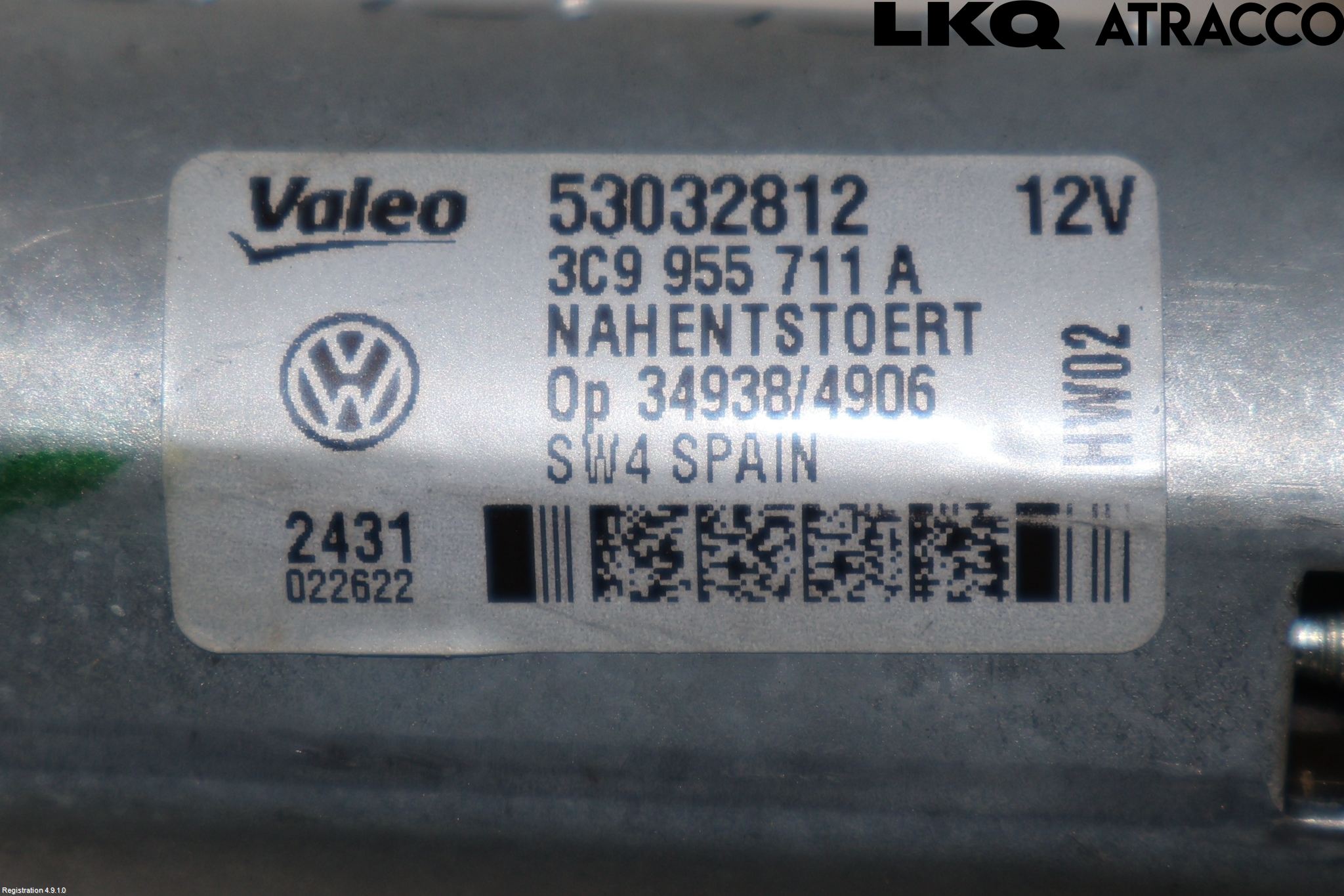 Volkswagen VW PASSAT 11-14 Viskermotor Bakluke
