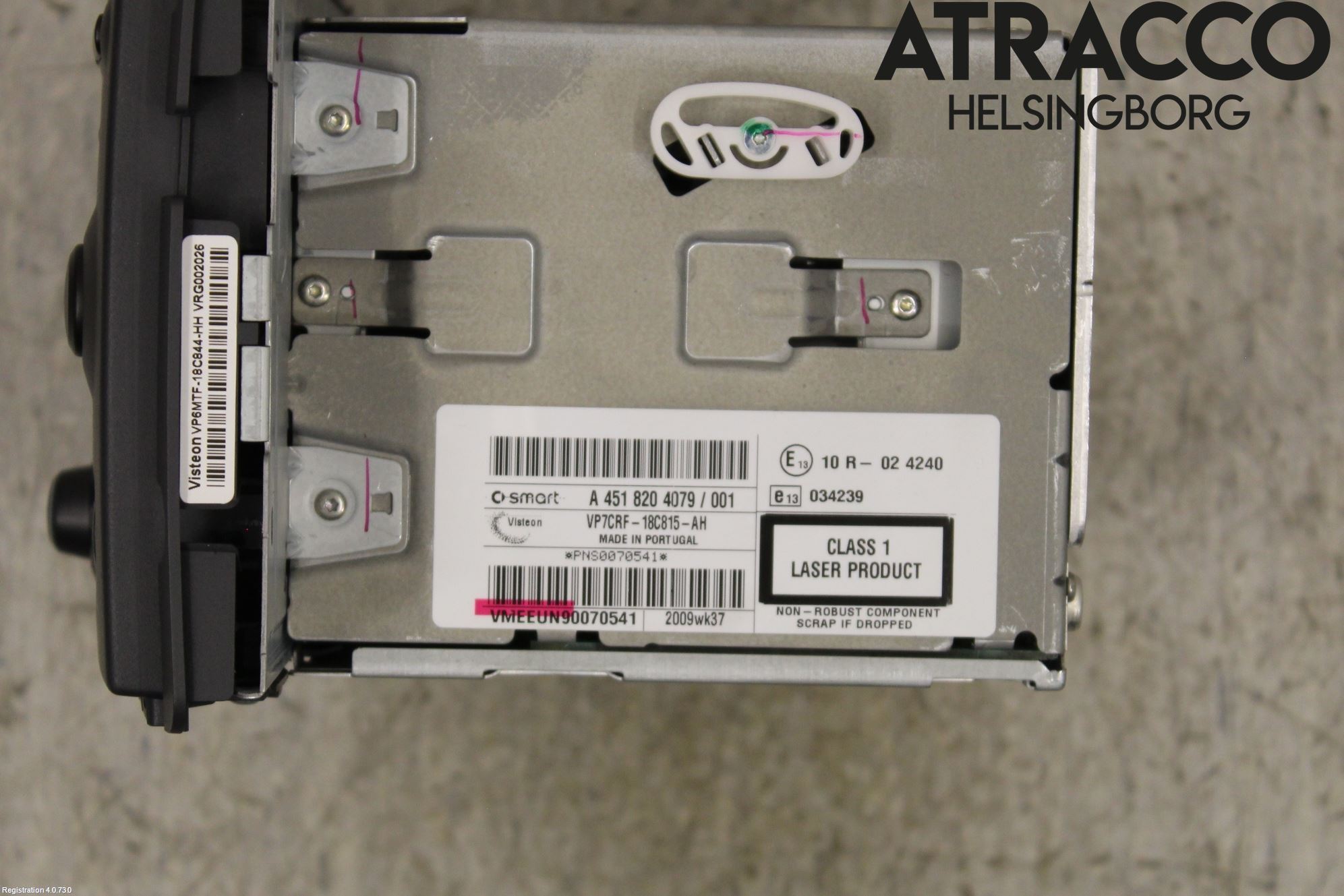 Smart FORTWO II 07-14 Stereo Radio Med Cd