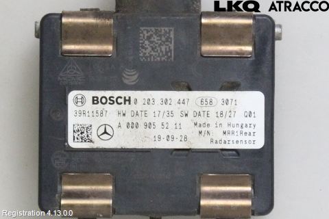 Mercedes-Benz MB A-KLASS (W176) 13-18 Sensor Kollisjonsbeskyttelse