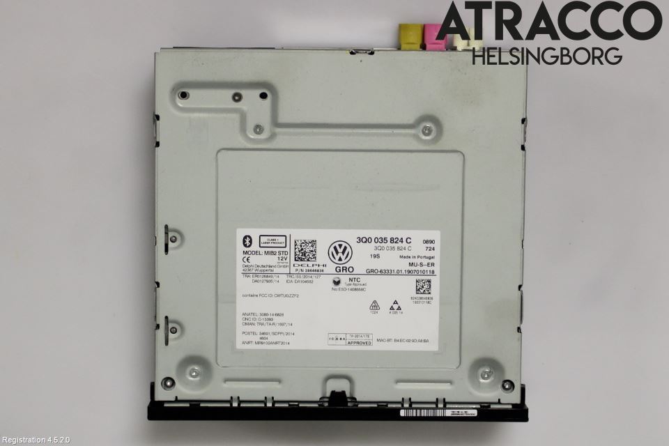 Volkswagen VW GOLF / E-GOLF VII 13-20 Stereo Radio Med Cd