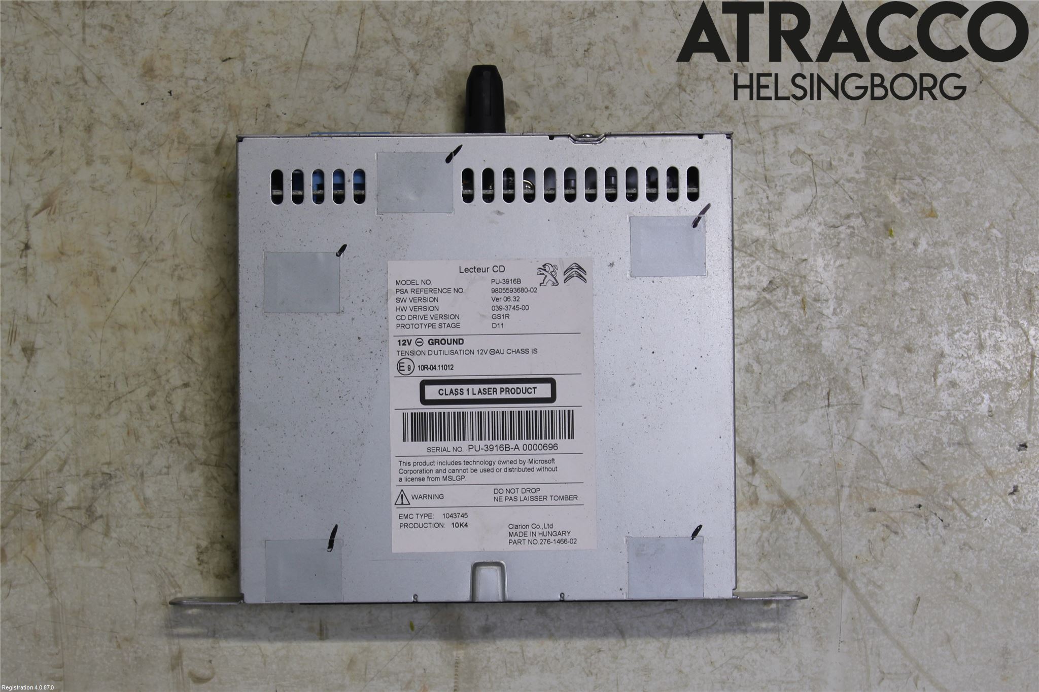 Peugeot 308 14-21 Stereo Cd Veksler