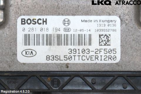 Kia SPORTAGE (SL) 11-15 Styreenhet Dieselpumpe
