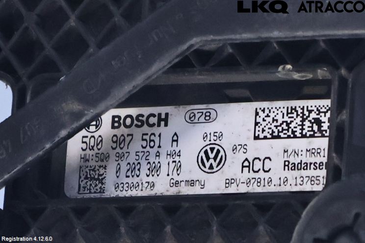 Volkswagen VW GOLF / E-GOLF VII 13-20 Sensor Fartsbegrensning