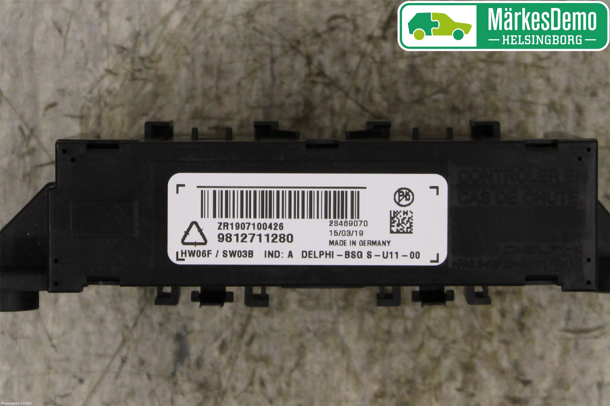 Citroen C4 SPACETOURER 19-22 Styreenhet Bakluke