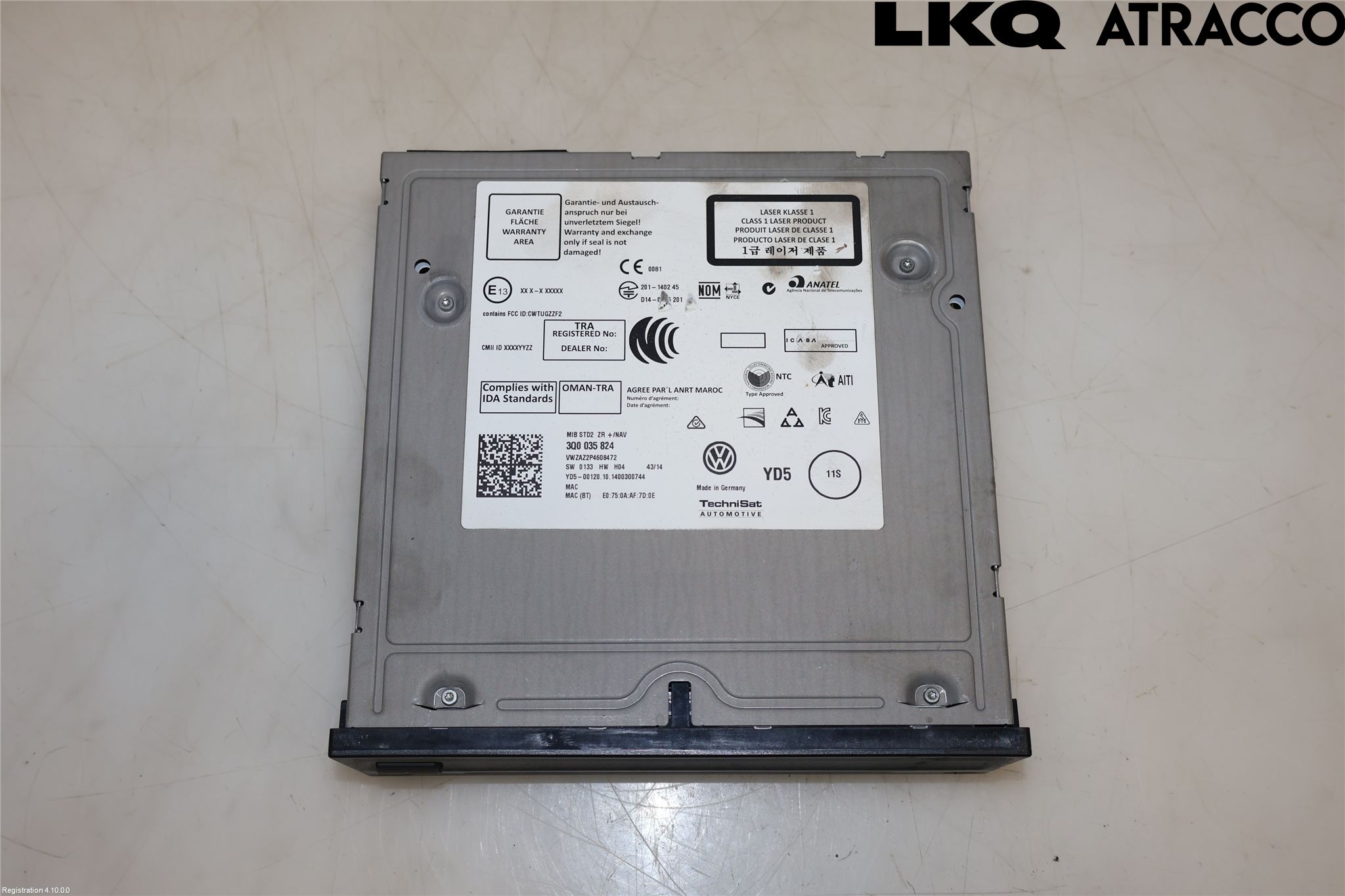Volkswagen VW PASSAT 15-19 Stereo Radio Med Cd