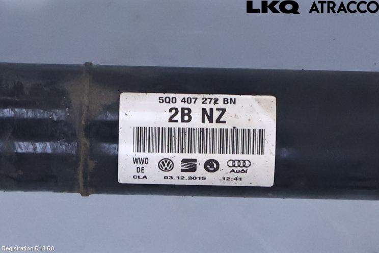Audi A3/S3 8V 13-20 Drivaksel Foran Kompl Høyre