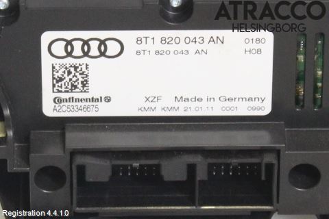 Audi A5 07-16 Varme Ac Betjening-Display